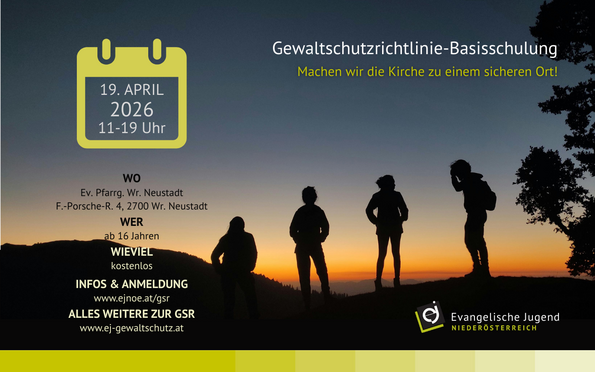 Flyer zur GSR-Schulung in Korneuburg